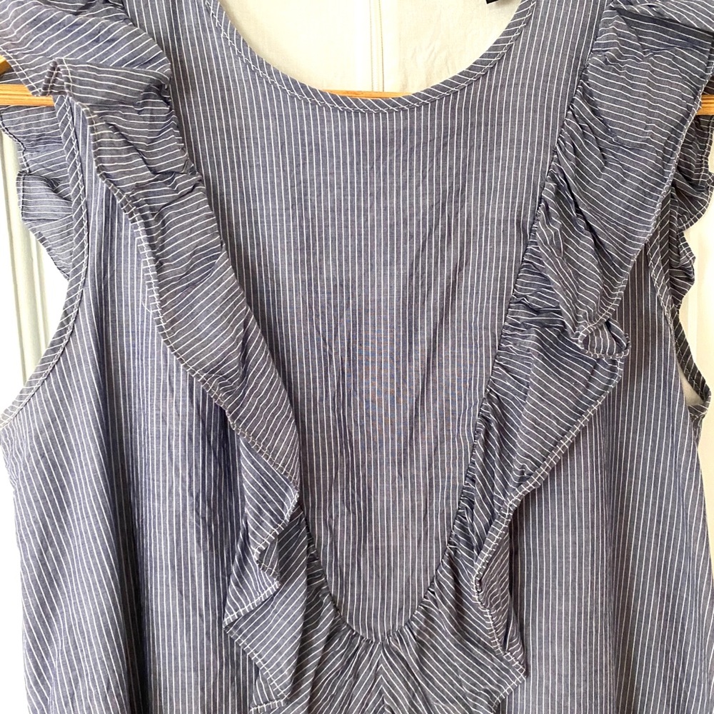Express Stripped Ruffle Dress - Picture 3 of 6
